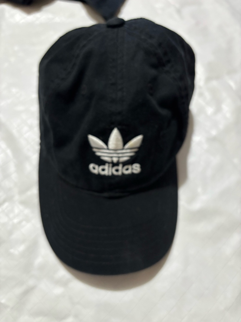 Adidas Original Unisex Black Cotton Adjustable baseball cap One Size